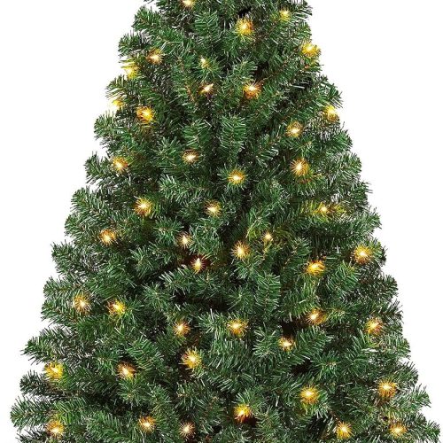 Pre Lit Artificial Christmas Tree with Warm White Lights