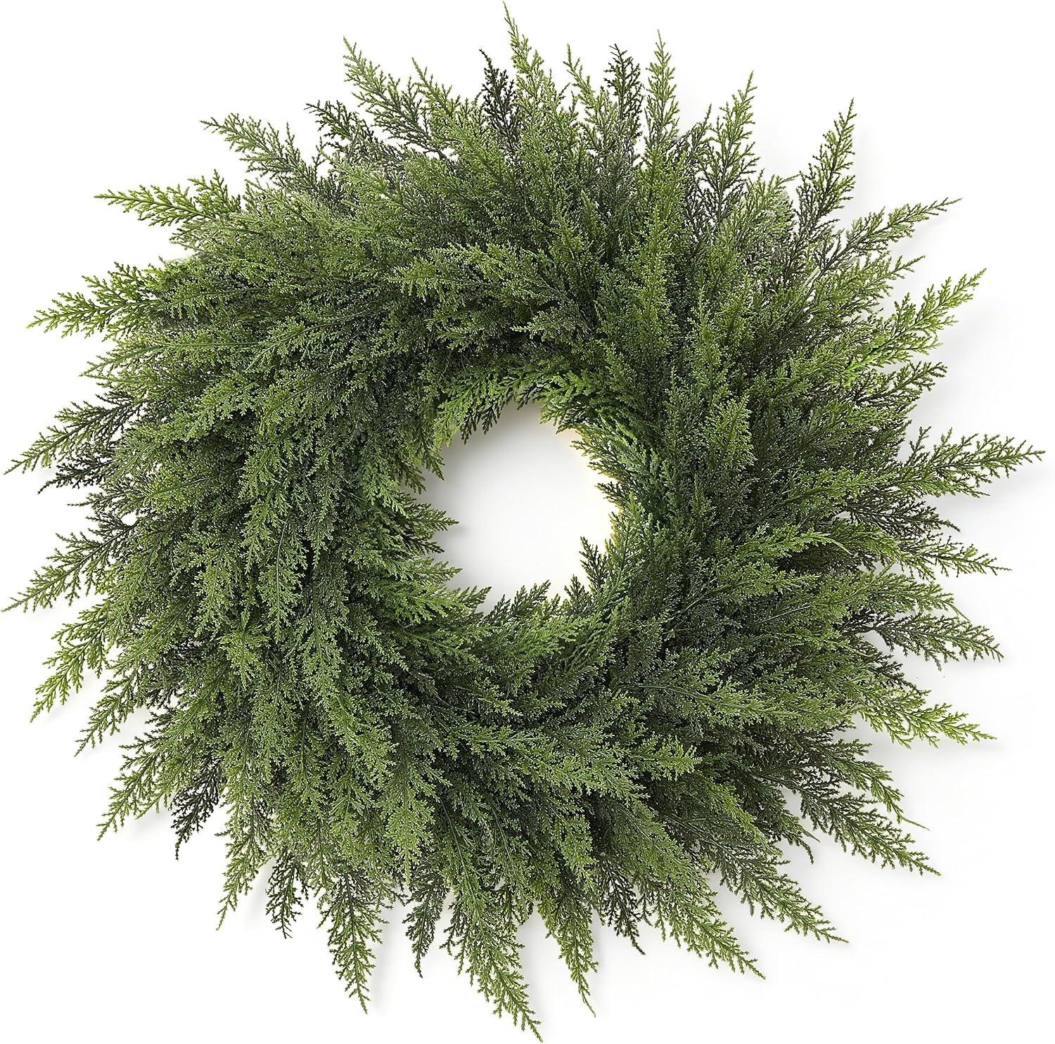 Real Touch Cedar Christmas Wreath