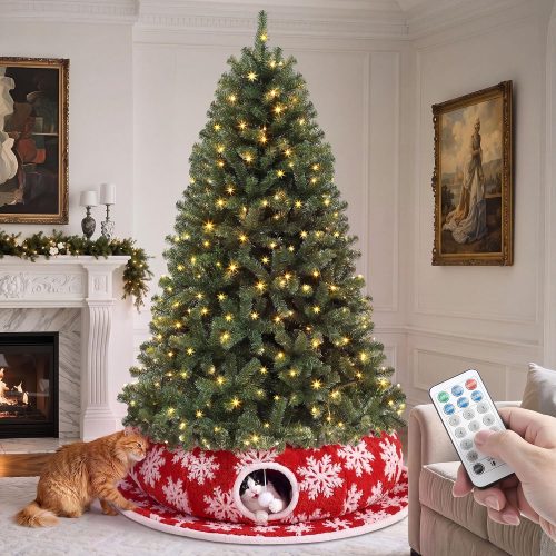 Artificial Christmas Tree with Warm LED Lights and 11 Modes